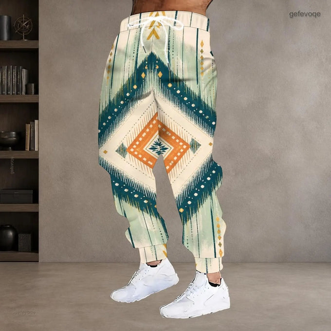 Men's Printed Drawstring Joggers — product image