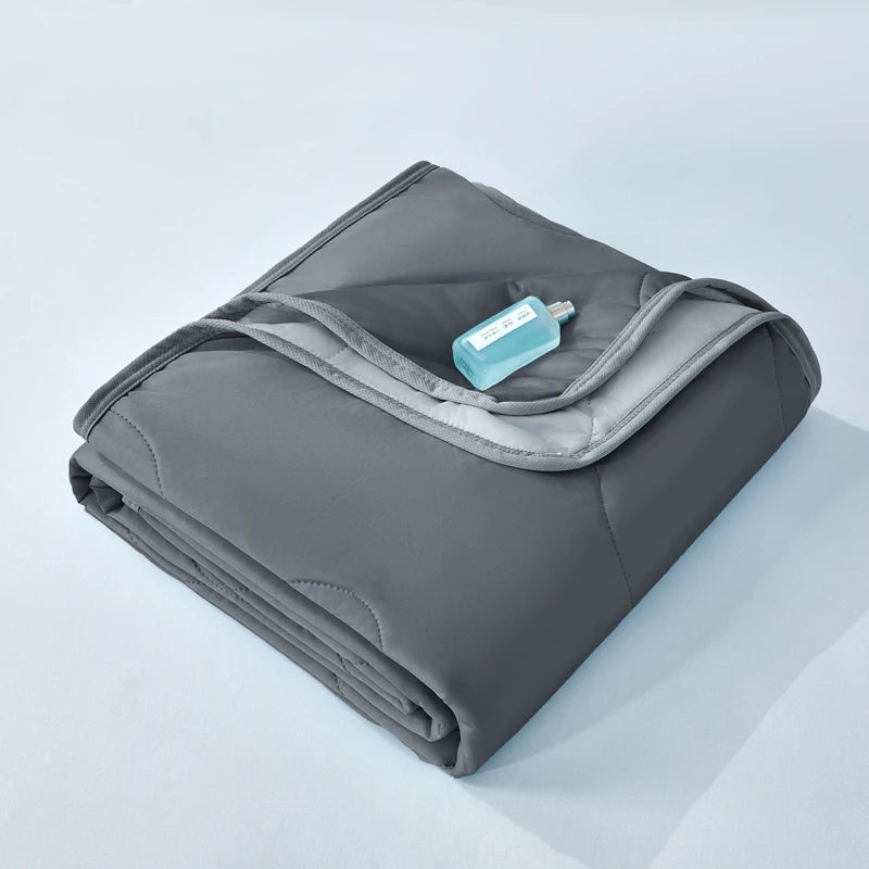 King Size Cooling Comforter - Breathable & Lightweight Ice Silk Cooling Blanket, Thin Quilt for Hot Summer