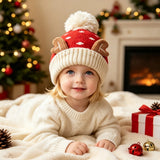 Kids' Reindeer & Snowflake Knit Hat — view 3