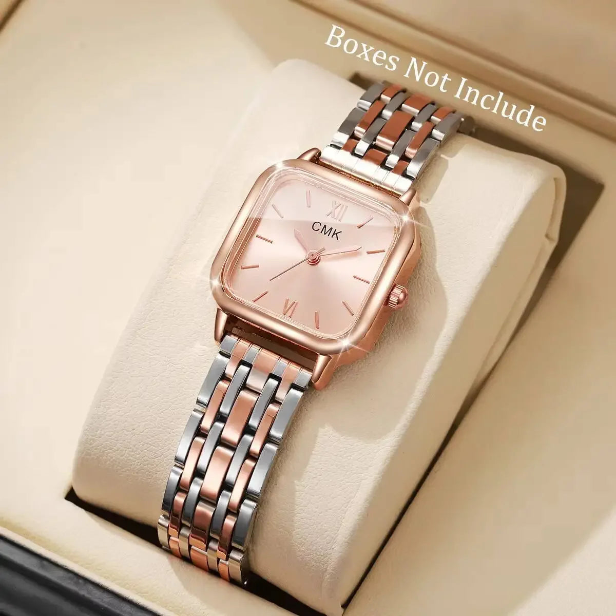 Fashion Women Watches Casual Square Dial Quartz Wristwatches Reloj Mujer Girls Clock Gift（Without Box）