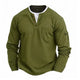 Men's Layered-Look Waffle Henley Shirt — view 2