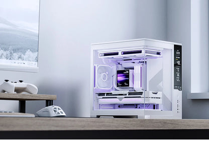 Jonsbo D34 MATX SeaviewRoom Chassis Support 280 Cold Row ATX Power Supply Type-C Digital Monitoring Screen Mini-ITX Desktop Case