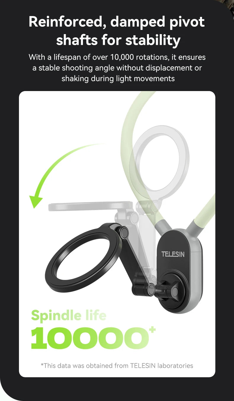 TELESIN Silicone Magnetic Quick Release Neck Mount Hold for Iphone 15 14 13 12 11 SAMSUNG HUAWEI XIAOMI Smart Phone Accessories