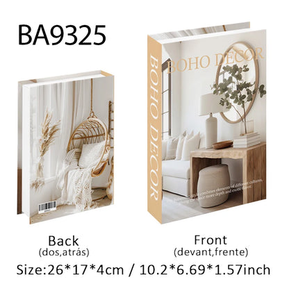 Open Luxury Fake Book Storage Box Home Decor Fashion Paris Decorative Books Interior Decoration Coffee Table Bedroom Ornaments