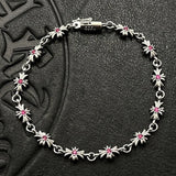 Cross-Flower Link Bracelet — view 3