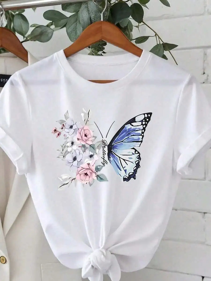 Chrysanthemum Floral Graphic T-Shirt