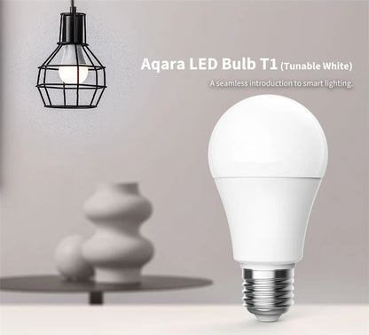 Aqara Smart LED Bulb T1 Tunable White Zigbee 3.0 E27 6500K 220-240V Bluetooth Smart home Light For Homekit Alice Google alexa
