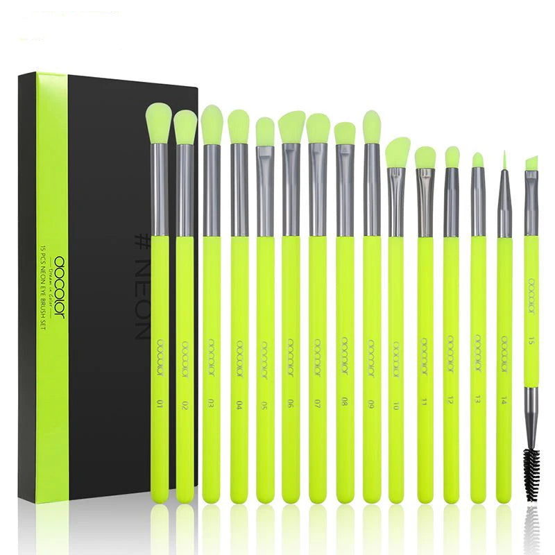 Docolor Neon Green Makeup Brush Set — view 8