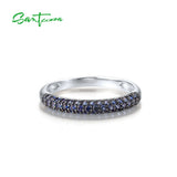 Blue Sapphire-Style Fashion Ring — view 2