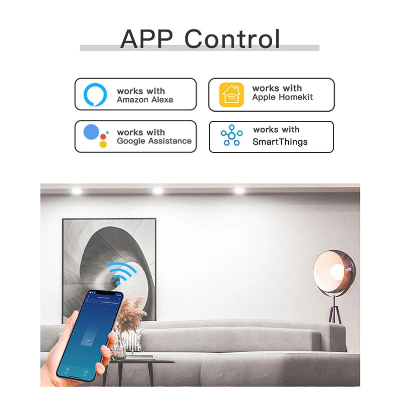 Matter WIFI Smart Switch Module Relay Breaker HomeKit Wireless Control Breaker Works With Siri Alexa Google Home Smart Home Life