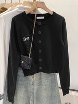 Embroidered Knit Cardigan