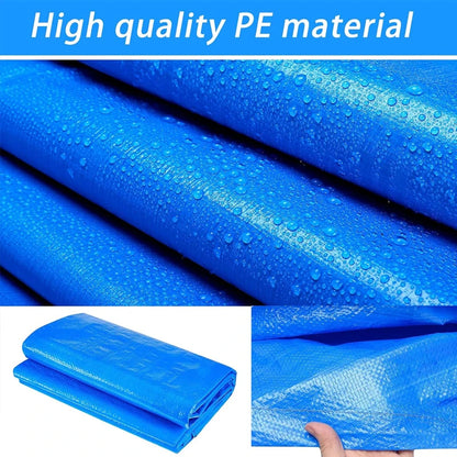 Rectangular Pool Cover Dustproof Square for Garden Outdoor Paddling Family Ten Foot Pools Protector Inflatable Pool Cover