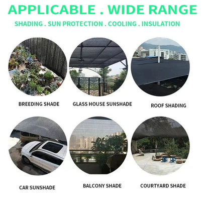Outdoor Garden Shading Net, Terrace Awnings, Camping Shade Cover Mesh, UV Protection, HDPE Sunscreen Fabric, Shade4x5m ﻿