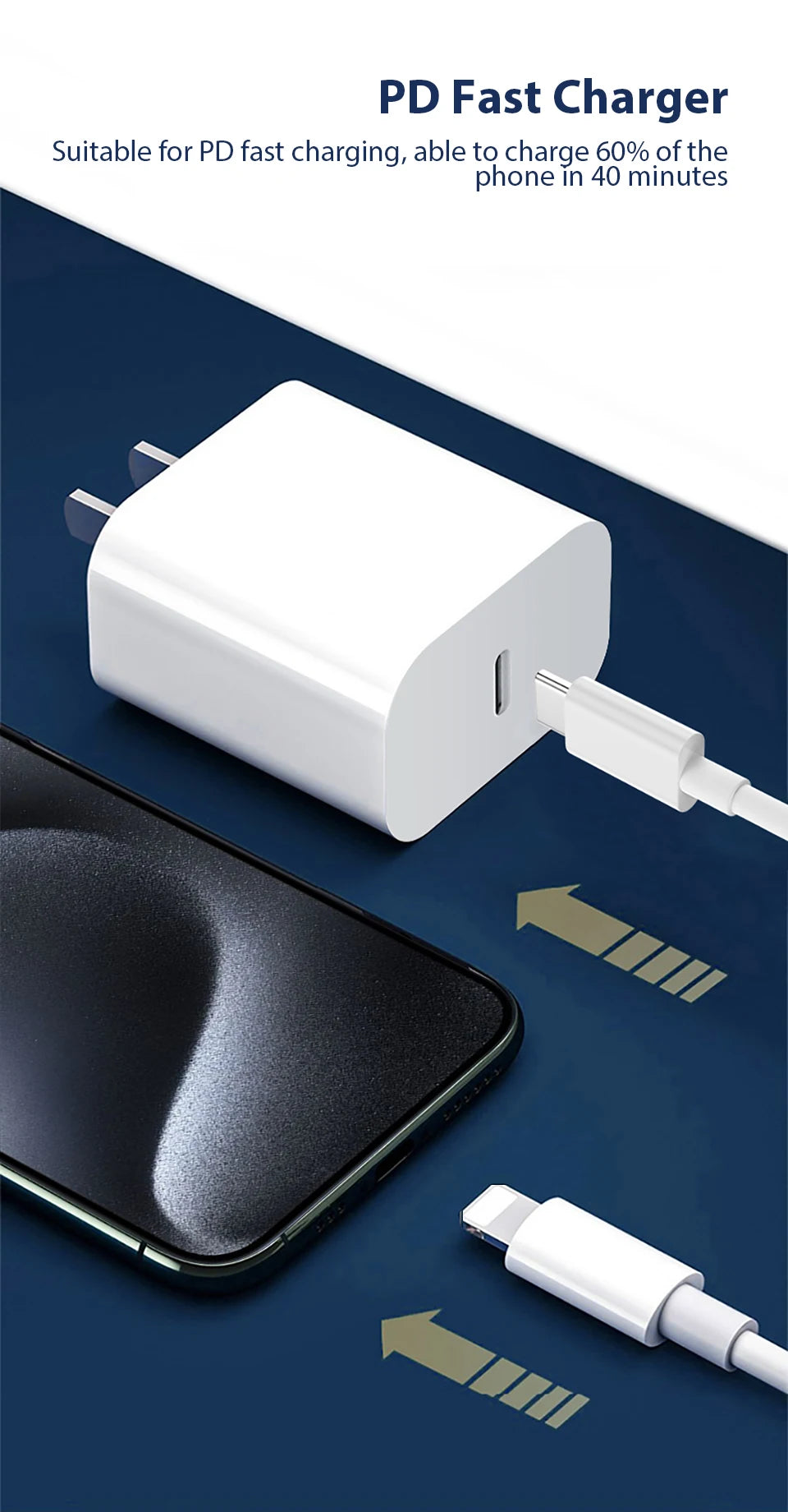 30W PD Fast Charger For iPhone 12 13 14 15 16 17 Pro Max Plus USB C To Lightning Quick Charging Cable Type C To C Power Adapter