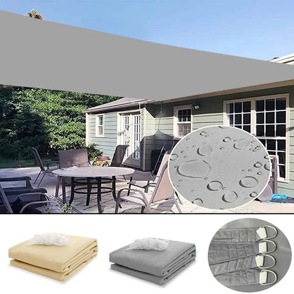 6x4m waterproof sunshade sunshade protective cover canvas camping sunshade cloth large outdoor rain and snow shed garden terrace