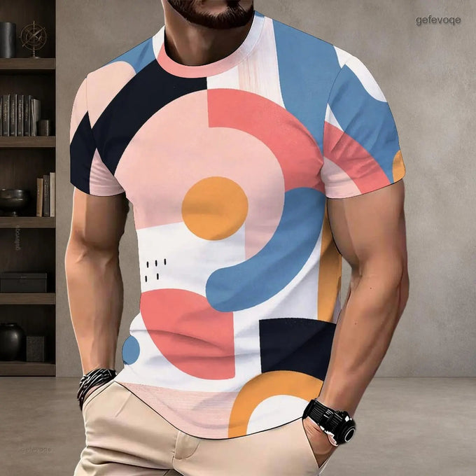 Men's Geometric Graphic T-Shirt — product image