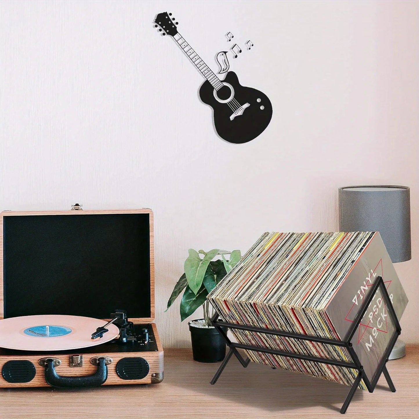 Vinyl record storage, record rack, record rack 80 lps album record rack