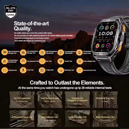 New For XIAOMI Sport Wristband Built-in GPS&Compass BT Call Smartwatch Altimeter Health Monitoring 3ATM Waterproof Swim Watches