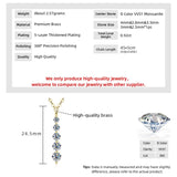 Oxtao Five-Stone Moissanite Pendant Necklace — view 6
