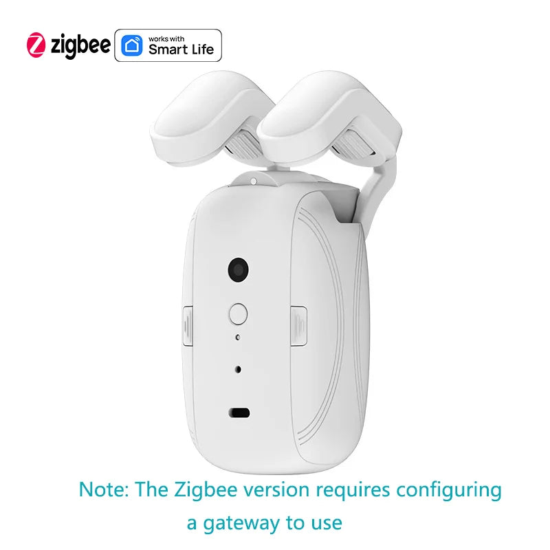 Tuya Smart Zigbee Curtain Motor with Hooks for Rome Track Smart Curtain Pusher Robot Support Siri Google Home AlexaVoice Control