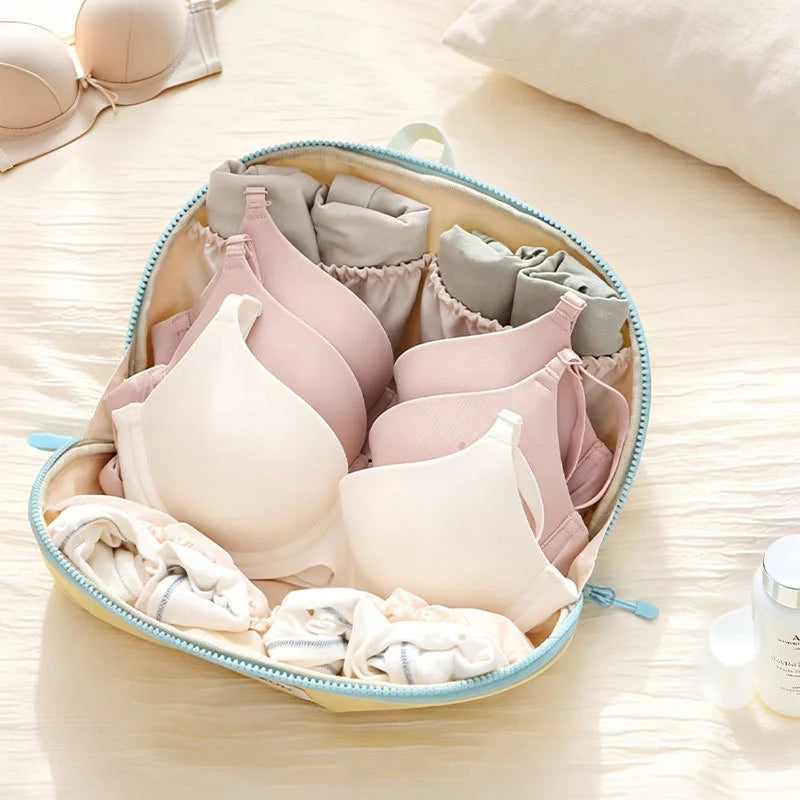 Underwear Storage Bag, Travel Portable Panty And Sock Storage Bag, Three-in-one Travel Set  Waterproof Storage Bag For Underwear