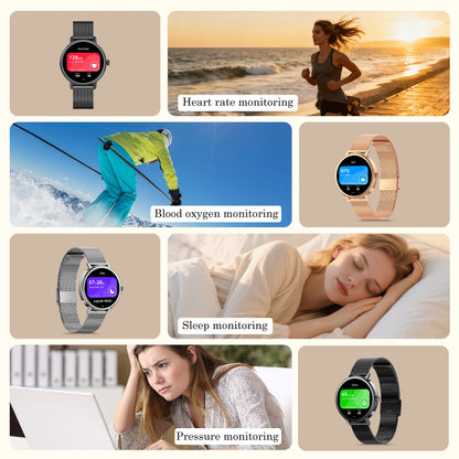 Blackview X30 Lady Smartwatch 1.26" HD AMOLED Screen Bluetooth Heart Rate Blood Oxygen Waterproof Fitness Tracker Android IOS