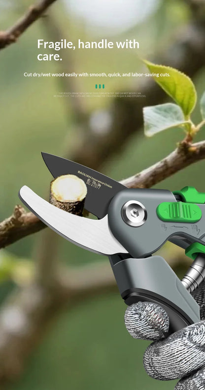 Plant Trim Pruner Cut Horticulture Secateur Shrub Garden Scissor Set Branch Shear Orchard Pruning Shears Tools