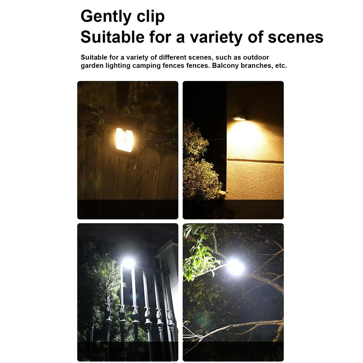 NEW upgrade Solar Light Chain Clip On Solar Motion Lights Outdoor 300LM Motion Sensor Security Lighting Waterproof Garden Decor