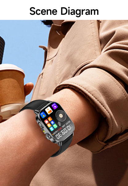 New Precise Health Care Smart Watch ECG+HRV Uric Acid Blood Lipids Emotional Perception Bluetooth Call Smartwatchs For Men Women