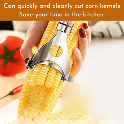 Efficient Corn Kernel Stripper Tool,7.1 Inch with Safety Hole&Comfort Handle,for Easy,Mess-Free Removal, Saves Time in Kitchen
