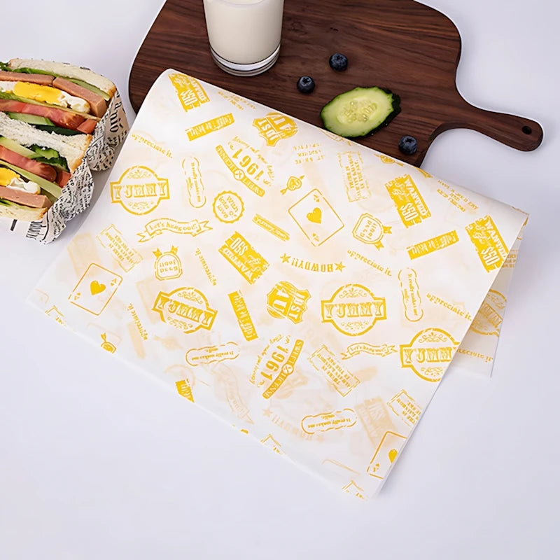Food Grade Baking Parchment Papers, for Valentine's Treats. 22x7cm, Greaseproof & Microwavable, Safe