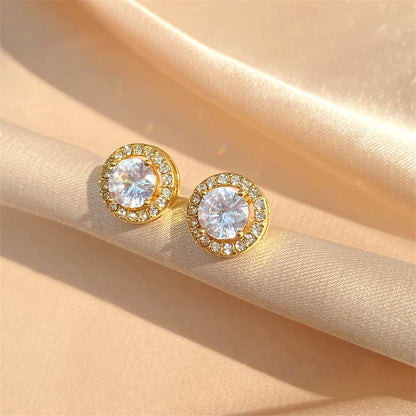 HOT Moissanite S925 Sterling Silver Stud Earrings For Women And Men With 2 Certificates Pass Diamond Test Pen Fine Jewelry