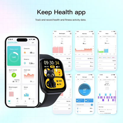 2026 Luxury Smart Watch Fitness Heart Rate Monitor Waterproof Sport Smart Band Wrist Smartwatch for Man Woman Android IOS Phones