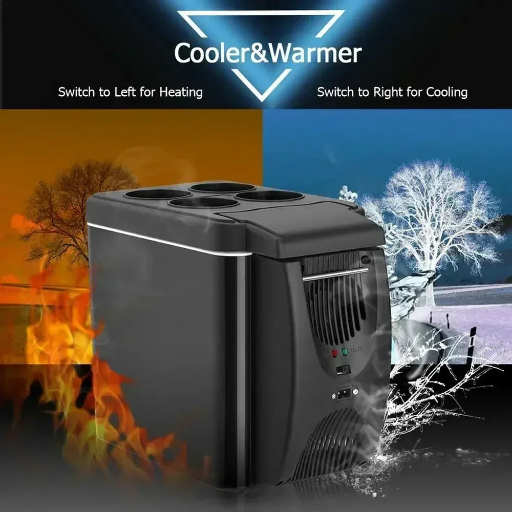 6L Portable Compact Mini Fridge 12V Car Refrigerator Freezer for Camping Traveling Electric Cool Box Summer Outdoor Fridge Amagi
