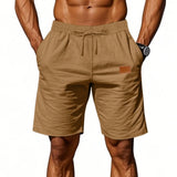 Men's Linen-Blend Beach Shorts — view 4