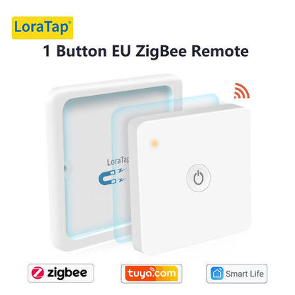 Tuya Smart Life ZigBee 3.0 Wireless Portable Pushbutton 1,2,3,4 Gang Remote Controller Scene Switch