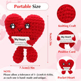 Crochet Heart Desk Ornament — view 2