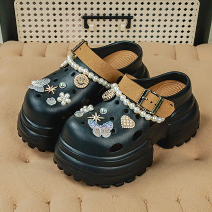 Women's Slippers 10CM High Platform Garden Fashion Clogs Shoes Women's Slippers Thick Bottom EVA Sandals Summer Girls Slippers