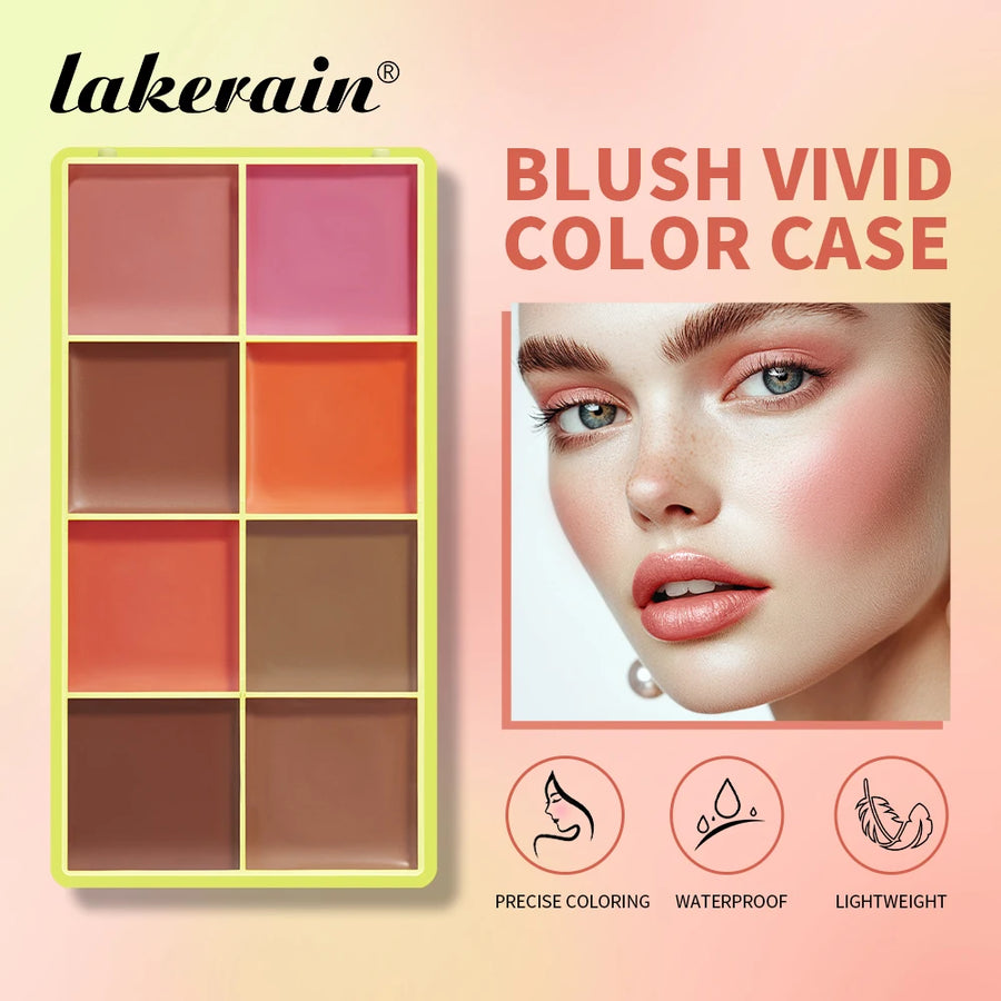Lakerain 8-Color Blush & Contour Palette — product image