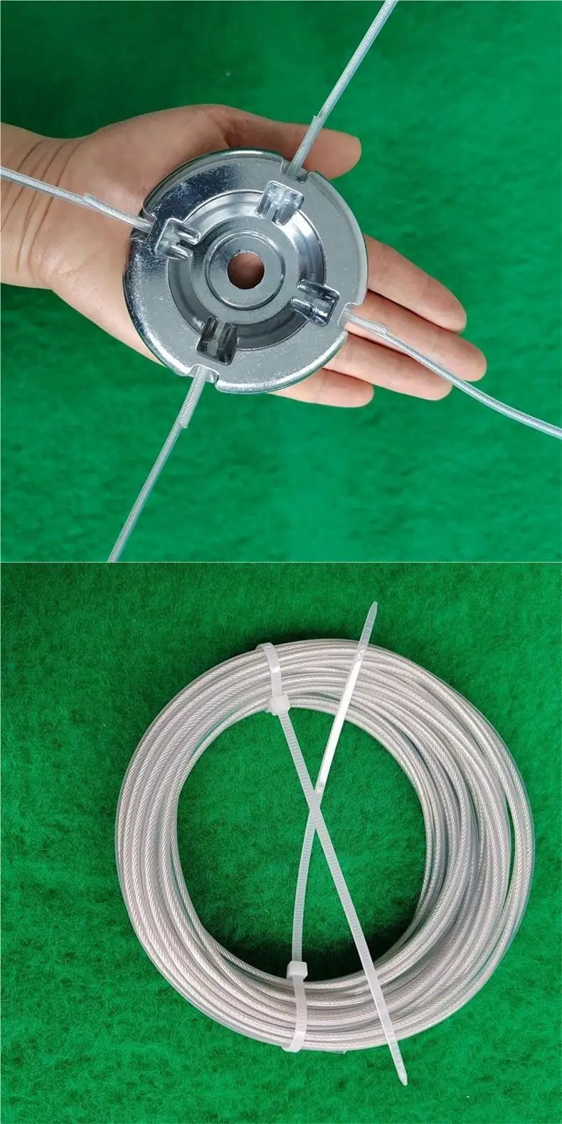 1pcs Universal Aluminum Alloy Lawn Mower Head and Replacement Nylon Steel for Lawn Mowing Line Lawn Mower Weed Head Accessories