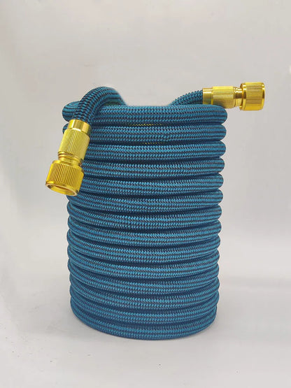High Pressure Garden Water Hose Expandable Magic Flexible 2.5-30 Meters Sesame Granules Pipe Garden Farm Irrigation Car Wash Gun