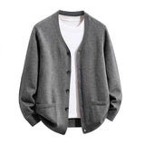 Men's V-Neck Button Cardigan — view 11