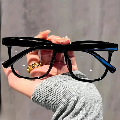 1/2/3 PCS Blue Light Blocking Glasses Fashion Square-framed Glasses Trend Campus Style Clear Black Frame Back To School Dress