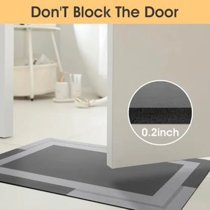 Non Slip Bath Mat, Thin Bathroom Rugs Fit Under Door, Quick Dry Bath Mats, Machine Washable Bath Rugs for Bathroom, Bathtub and