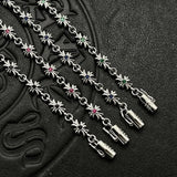 Cross-Flower Link Bracelet — product image