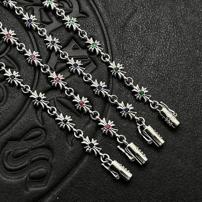 Cross-Flower Link Bracelet — product image