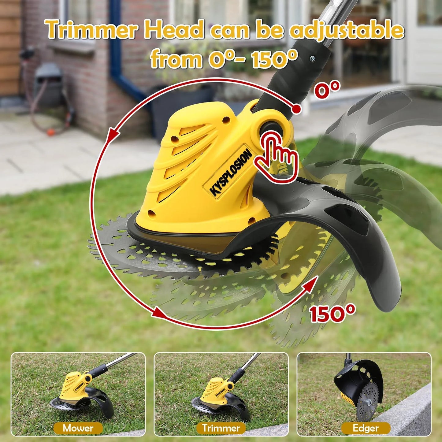 collapsible Electric Brushless Motor Cordless Cutter Household Weeder Rechargeable For Garden Lawn Trimming for dewalt 20v