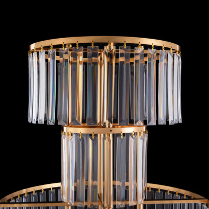 5 Tiers Wedding Centerpieces Flower Stand, 110cm Acrylic Crystal Flower Vase Rack Floor Table Decor Display Holder, Gold/Silver