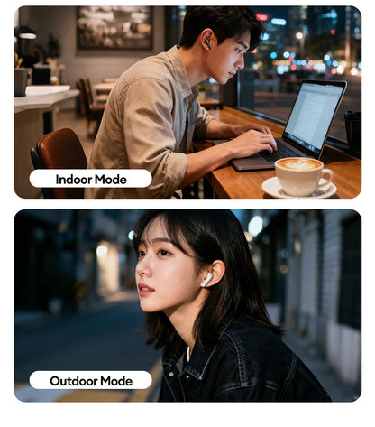 New Lenovo LE232 ANC Bluetooth 6.0 Headphones Active Noise Cancelling Wireless Earphone Power Display Music TWS Earbuds Choice