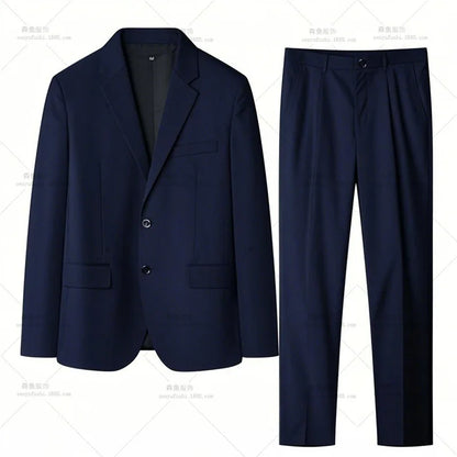 High-quality Men's Fashionable Spring-autumn Formal Dress, Best Man Suit, Suit Set for Men, Two-piece Set for Work